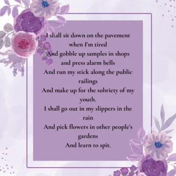 Wearing Purple Poem