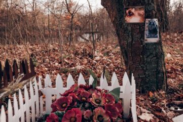 Pet burials in a natural burial ground