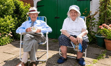Happy couple with a planned future