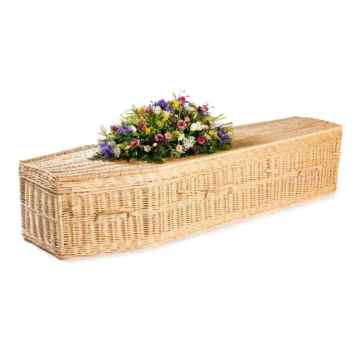 Natural White Willow coffin