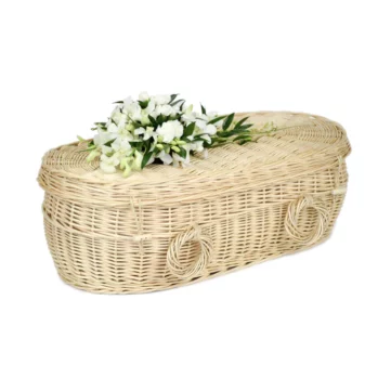 infant willow coffin for natural burial