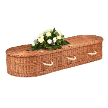 sustainable eco friendly wicker coffin