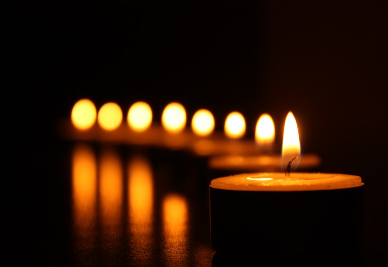 Candles - a creative way to remember a loved one.